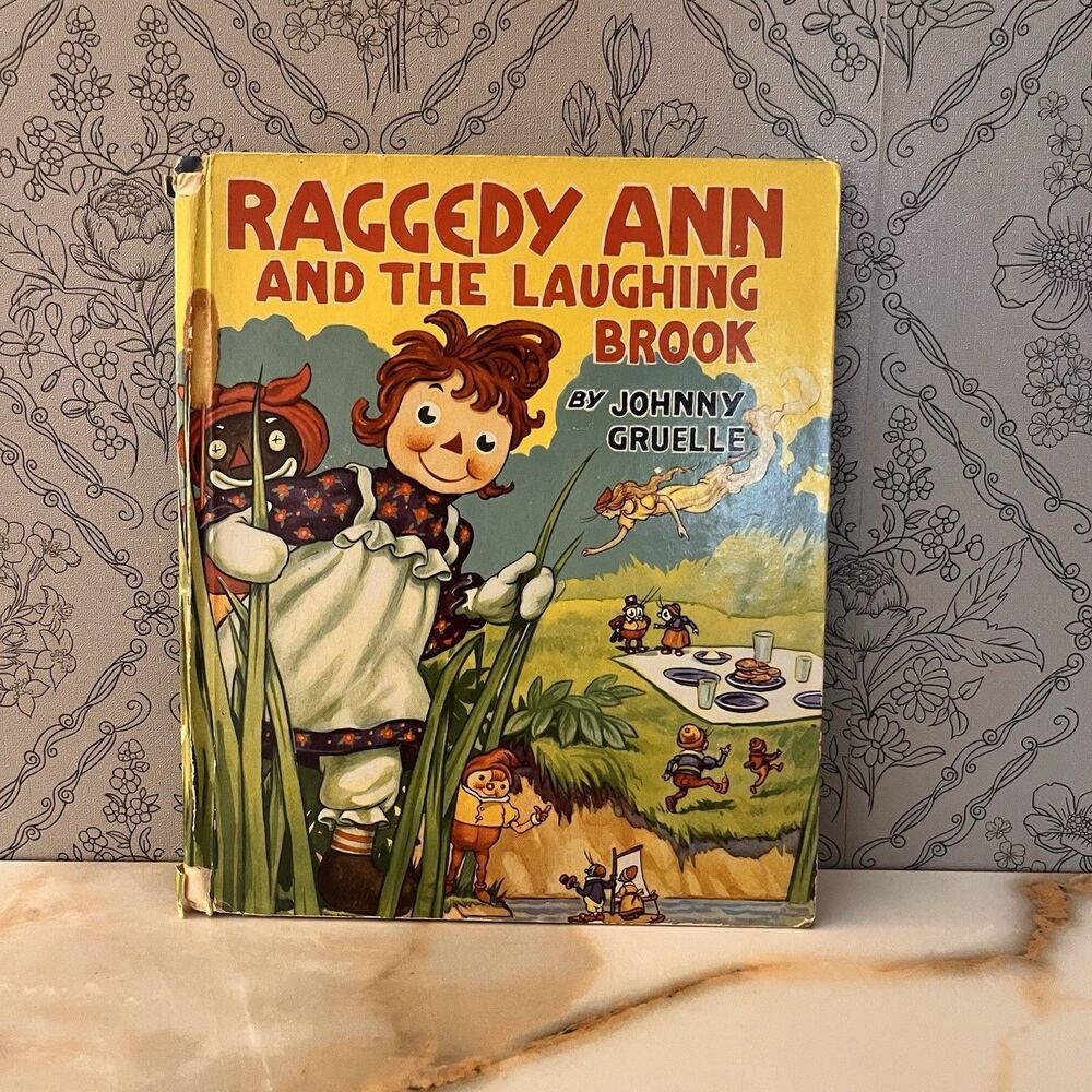 Rare Vintage 1943 Raggedy Ann And The Laughing Book Johnny Gruelle Illustrated